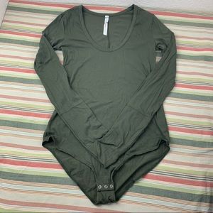 Free People long sleeve bodysuit, Size M